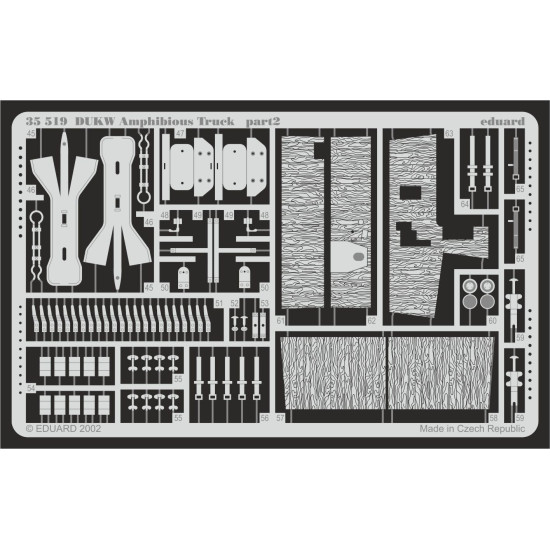 Eduard 35519 1/35 DUKW Amphibious Truck Photo-Etched for AFV Photo etched set
