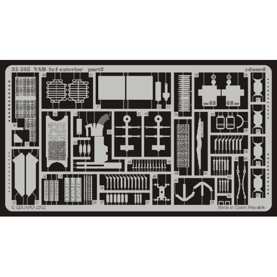 Eduard 35535 1/35 VAB 4x4 exterior Photo-Etched for AFV Photo etched set