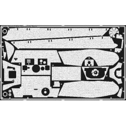 Eduard 35564 1/35 Zimmerit King Tiger Porsche turret Photo-Etched for AFV Photo etched set