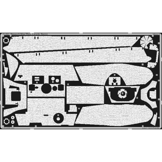 Eduard 35564 1/35 Zimmerit King Tiger Porsche turret Photo-Etched for AFV Photo etched set