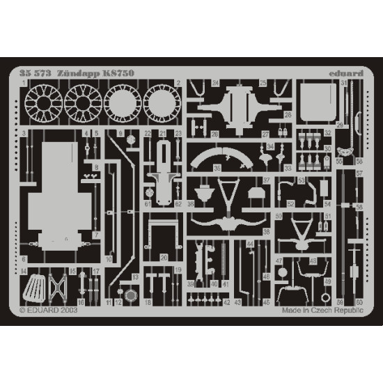 Eduard 35573 1/35 Zündapp KS750 Photo-Etched for AFV Photo etched set