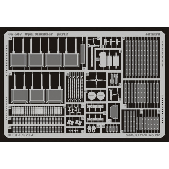 Eduard 35587 1/35 Maultier Photo-Etched for AFV Photo etched set