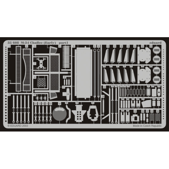Eduard 35608 1/35 M-24 Photo-Etched for AFV Photo etched set