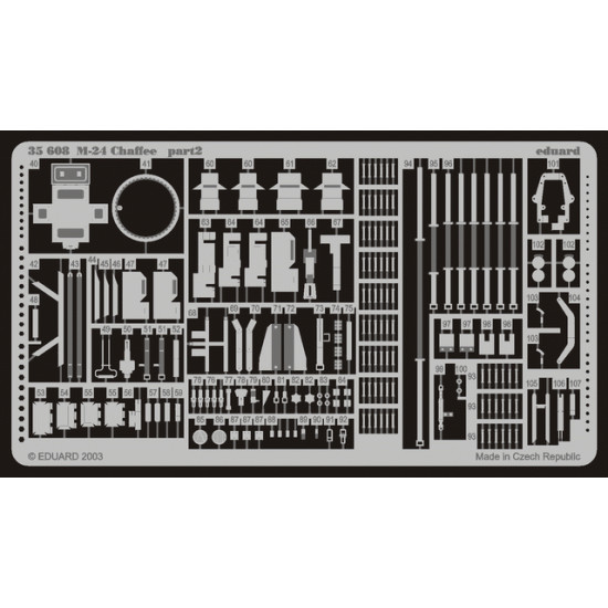 Eduard 35608 1/35 M-24 Photo-Etched for AFV Photo etched set