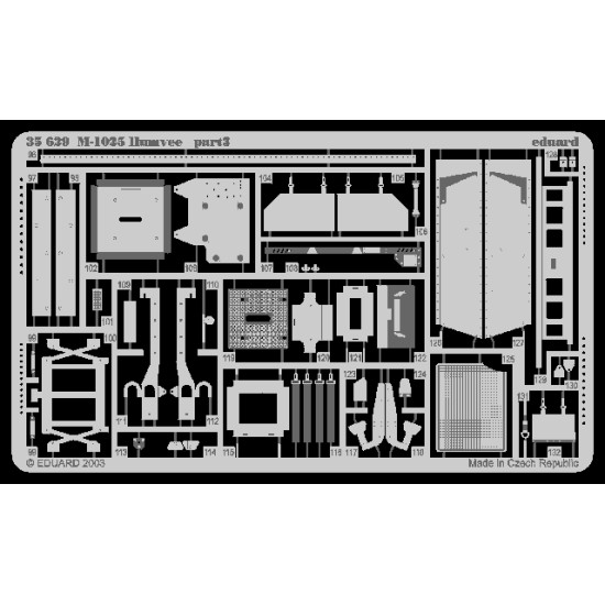 Eduard 35629 1/35 M-1025 Photo-Etched for AFV Photo etched set