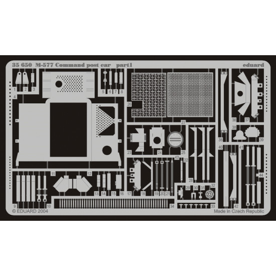 Eduard 35650 1/35 M-577 Command post car Photo-Etched for AFV Photo etched set