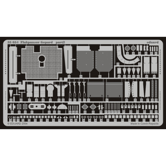 Eduard 35654 1/35 Flakpanzer Gepard Photo-Etched for AFV Photo etched set