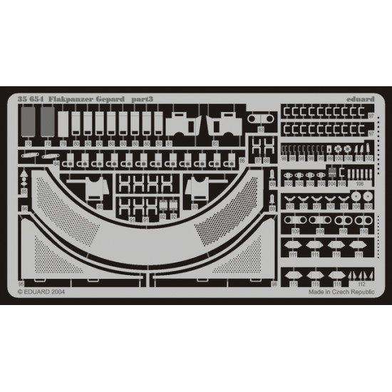 Eduard 35654 1/35 Flakpanzer Gepard Photo-Etched for AFV Photo etched set