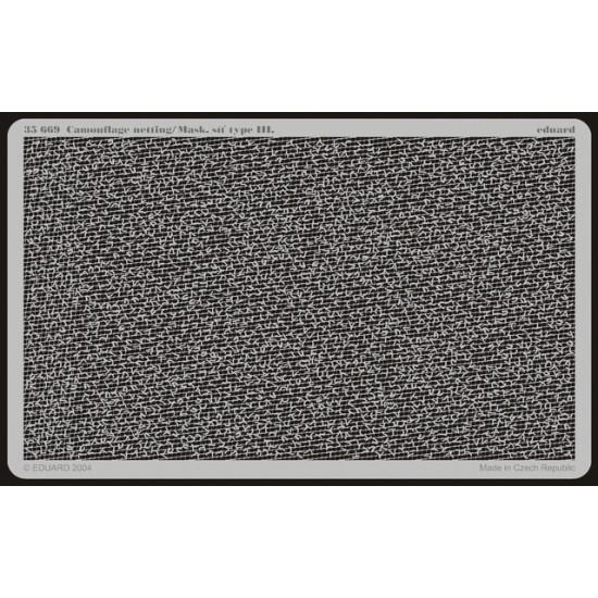 Eduard 35669 1/35 Camouflage netting / Mask.síť type III Photo-Etched for Miscellaneous Photo etched set Eduard 35669 1/35 Camouflage netting / Mask.síť type III Photo-Etched for Miscellaneous Photo etched set