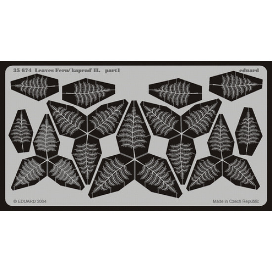 Eduard 35674 1/35 Leaves Fern / Kapraď II Photo-Etched for Miscellaneous Photo etched set