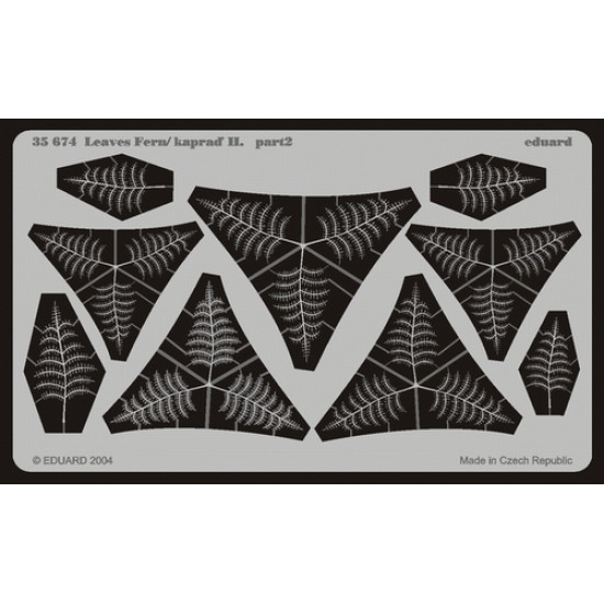 Eduard 35674 1/35 Leaves Fern / Kapraď II Photo-Etched for Miscellaneous Photo etched set