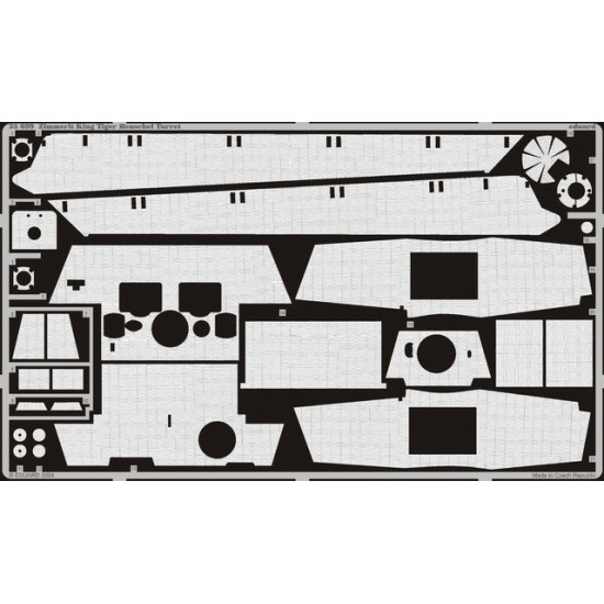 Eduard 35699 1/35 Zimmerit King Tiger Henschel Photo-Etched for AFV Photo etched set