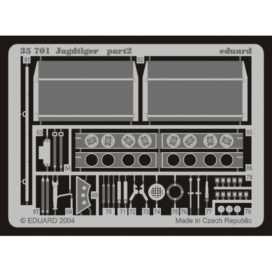 Eduard 35701 1/35 Jagdtiger Photo-Etched for AFV Photo etched set