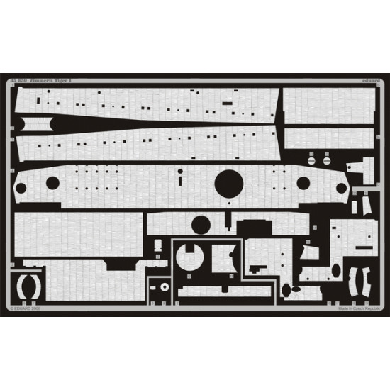 Eduard 35850 1/35 Zimmerit Tiger I Photo-Etched for AFV Photo etched set