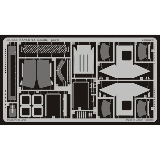 Eduard 35858 1/35 SAM-6 AA missile Photo-Etched for AFV Photo etched set