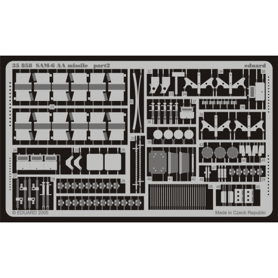 Eduard 35858 1/35 SAM-6 AA missile Photo-Etched for AFV Photo etched set