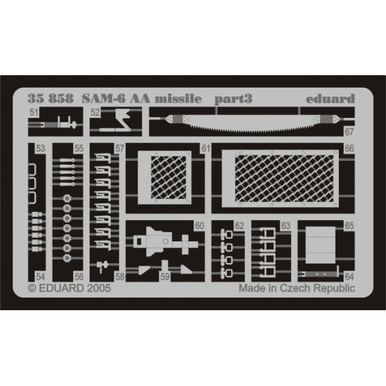 Eduard 35858 1/35 SAM-6 AA missile Photo-Etched for AFV Photo etched set