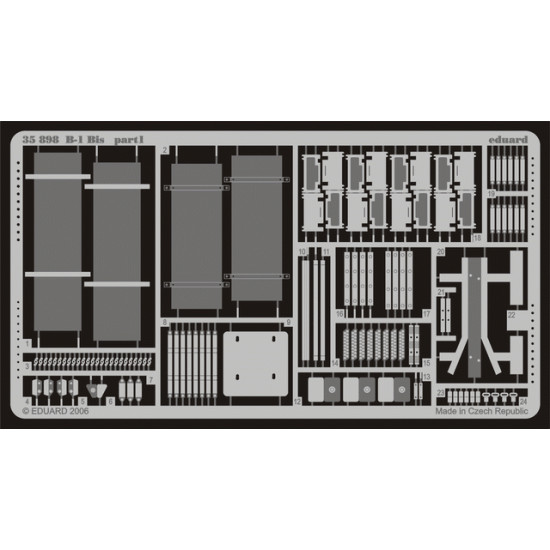 Eduard 35898 1/35 B-1 Bis Photo-Etched for AFV Photo etched set