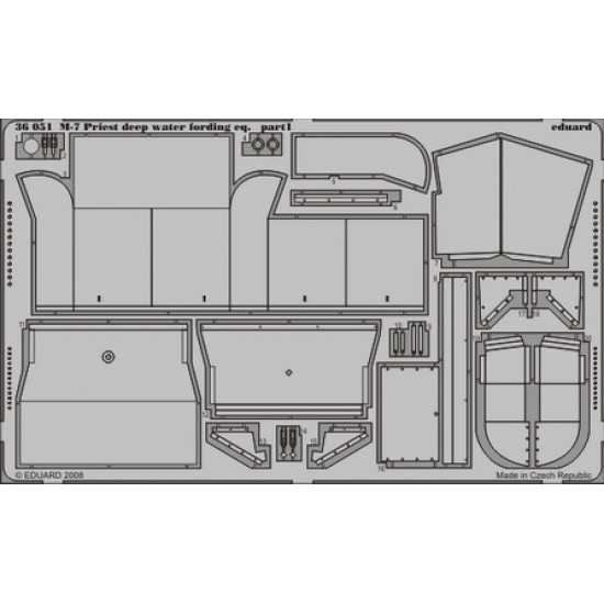 Eduard 36051 1/35 M-7 deep water fording eq. Photo-Etched for AFV Photo etched set
