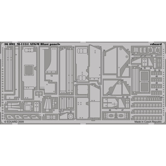 Eduard 36093 1/35 M-1134 ATGM blast panels Photo-Etched for AFV Photo etched set Eduard 36093 1/35 M-1134 ATGM blast panels Photo-Etched for AFV Photo etched set