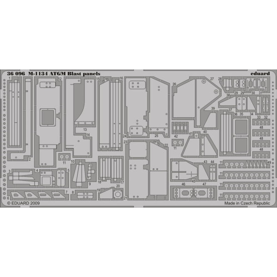 Eduard 36096 1/35 M-1134 ATGM blast panels Photo-Etched for AFV Photo etched set