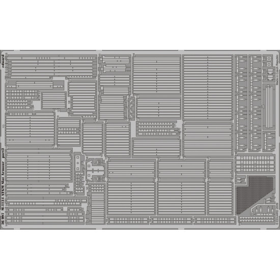 Eduard 36097 1/35 M-1134 ATGM slat armour Photo-Etched for AFV Photo etched set