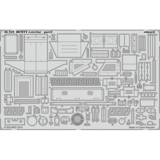 Eduard 36259 1/35 HEMTT exterior Photo-Etched for AFV Photo etched set