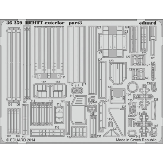 Eduard 36259 1/35 HEMTT exterior Photo-Etched for AFV Photo etched set