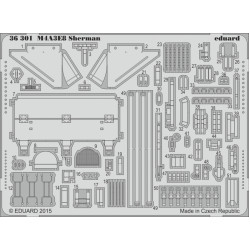 Eduard 36301 1/35 M4A3E8 Sherman Photo-Etched for AFV Photo etched set