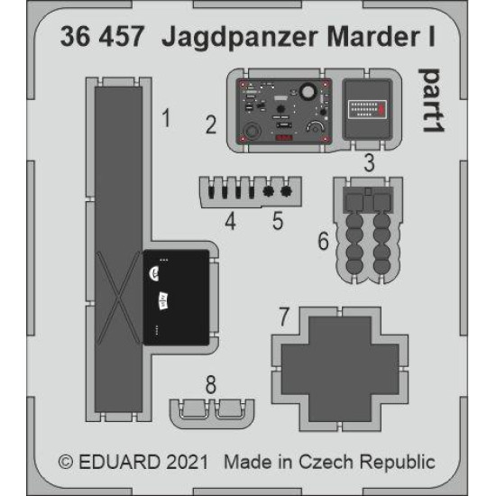 Eduard 36457 1/35 Jagdpanzer Marder I Photo-Etched for AFV Photo etched set