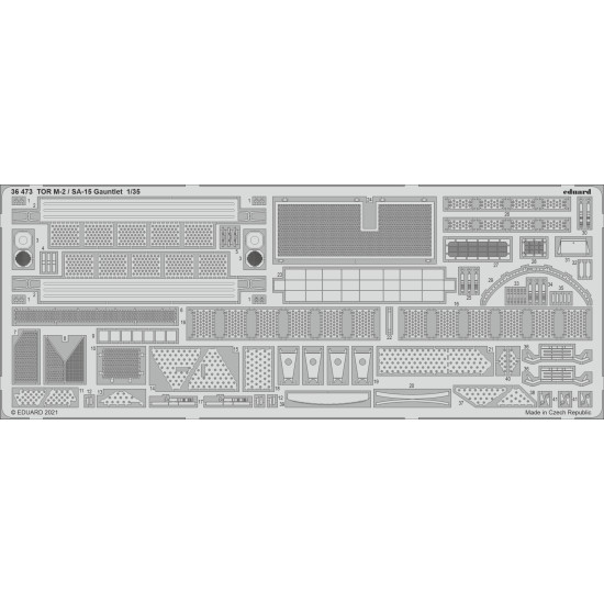 Eduard 36473 1/35 TOR M-2 / SA-15 Gauntlet Photo-Etched for AFV Photo etched set
