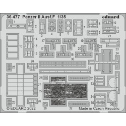 Eduard 36477 1/35 Panzer II Ausf.F Photo-Etched for AFV Photo etched set