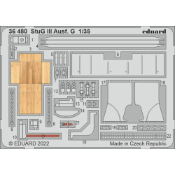 Eduard 36480 1/35 StuG III Ausf. G Photo-Etched for AFV Photo etched set
