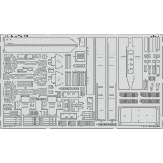 Eduard 36489 1/35 Coyote TSV Photo-Etched for AFV Photo etched set