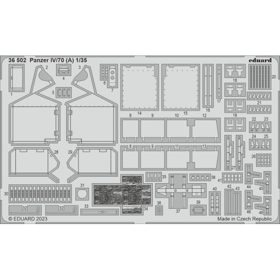 Eduard 36502 1/35 Panzer IV/70 (A) Photo-Etched for AFV Photo etched set