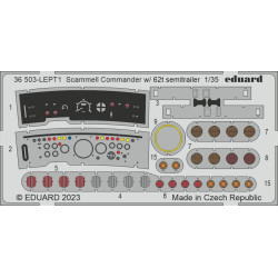 Eduard 36503 1/35 Scammel Commander w/ 62t semitrailer Photo-Etched for AFV Photo etched set