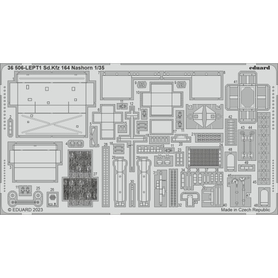 Eduard 36506 1/35 Sd.Kfz. 164 Nashorn Photo-Etched for AFV Photo etched set