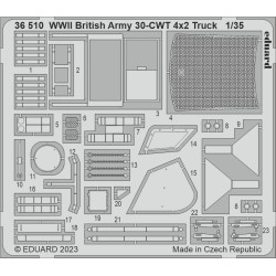 Eduard 36510 1/35 WWII British Army 30-CWT 4x2 Truck Photo-Etched for AFV Photo etched set