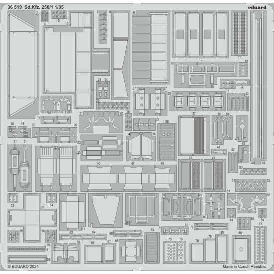 Eduard 36519 1/35 Sd.Kfz. 250/1 Photo-Etched for AFV