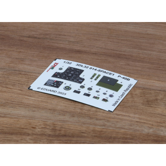 Eduard 3DL32014 1/32 P-40B SPACE 3D Decal for Aircraft Space