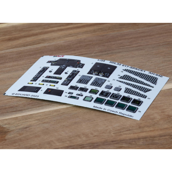 Eduard 3DL32017 1/35 AH-64E SPACE 3D Decal for Aircraft Space