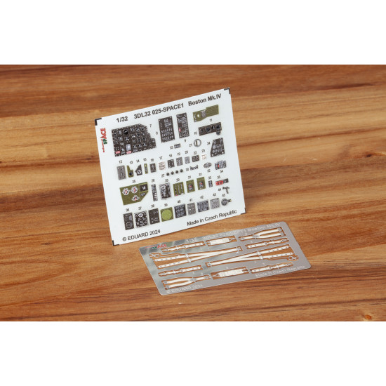 Eduard 3DL32025 1/32 Boston Mk.IV SPACE 3D Decal for Aircraft Space Eduard 3DL32025 1/32 Boston Mk.IV SPACE 3D Decal for Aircraft Space