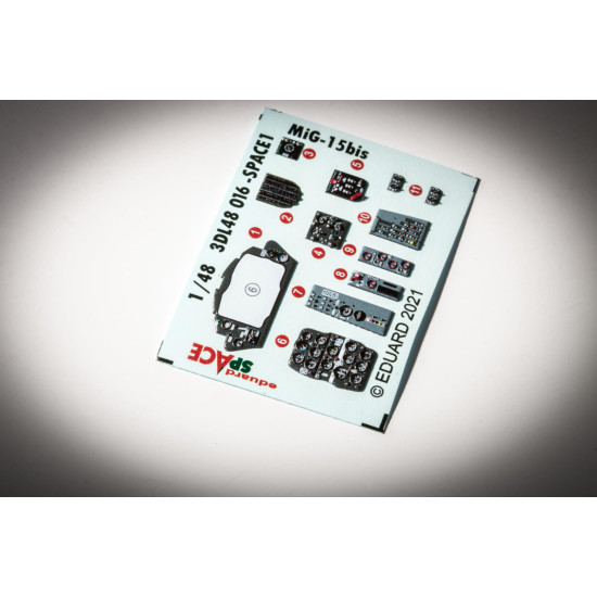 Eduard 3DL48016 1/48 MiG-15bis SPACE 3D Decal for Aircraft Space