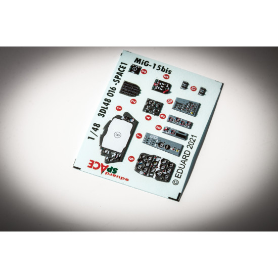 Eduard 3DL48016 1/48 MiG-15bis SPACE 3D Decal for Aircraft Space