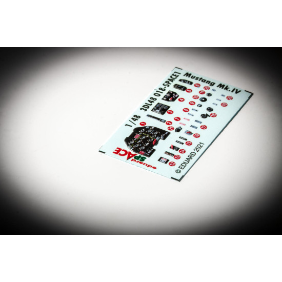 Eduard 3DL48018 1/48 Mustang Mk.IV SPACE 3D Decal for Aircraft Space