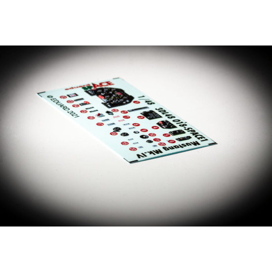 Eduard 3DL48018 1/48 Mustang Mk.IV SPACE 3D Decal for Aircraft Space