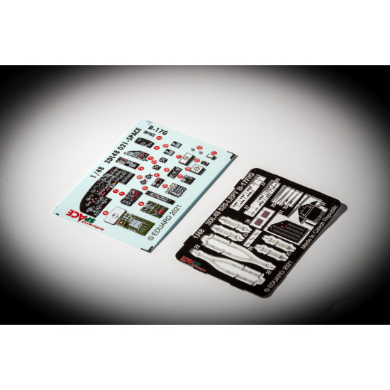 Eduard 3DL48021 1/48 B-17G SPACE 3D Decal for Aircraft Space Eduard 3DL48021 1/48 B-17G SPACE 3D Decal for Aircraft Space