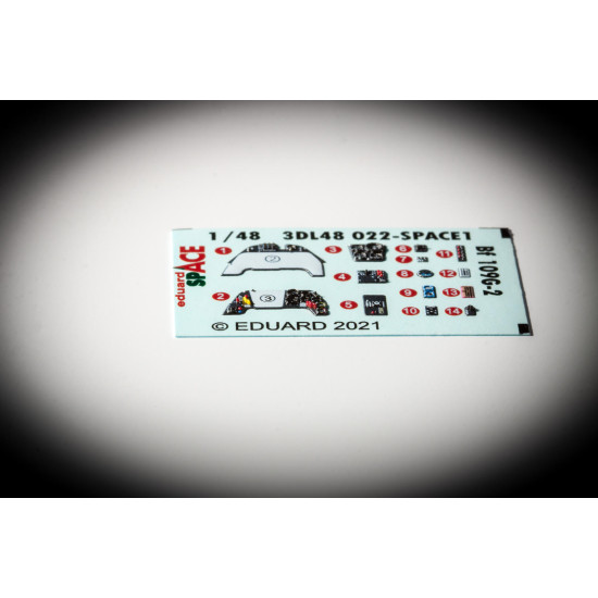 Eduard 3DL48022 1/48 Bf 109G-2 SPACE 3D Decal for Aircraft Space