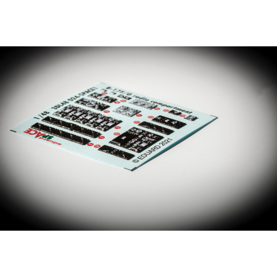 Eduard 3DL48024 1/48 B-17F/G radio compartment SPACE 3D Decal for Aircraft Space