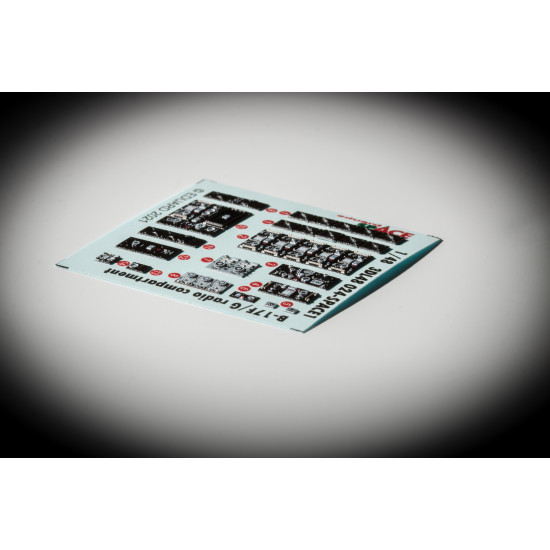 Eduard 3DL48024 1/48 B-17F/G radio compartment SPACE 3D Decal for Aircraft Space